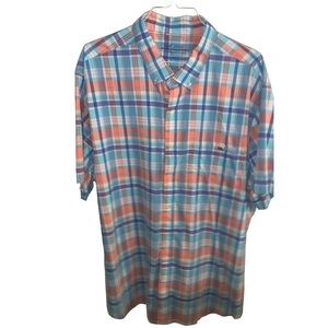 Vineyard Vines On-The-Go Nylon Short-Sleeve Plaid Shirt